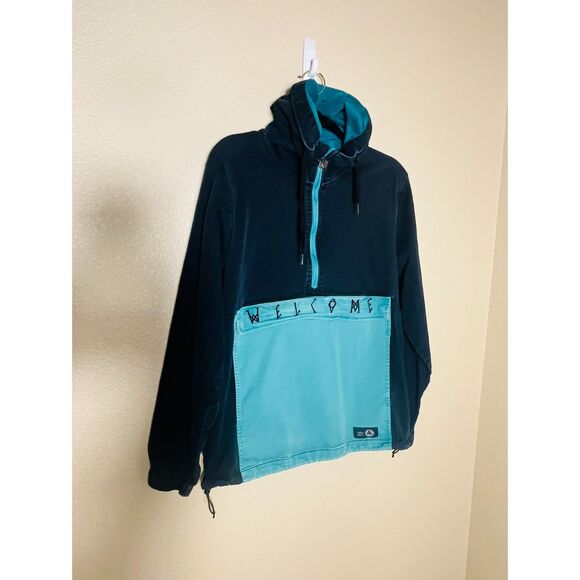 Welcome Skate Jacket Anorak Teal Medium - Picture 2 of 10